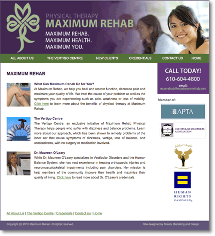 Maaximum Rehab Physical Therapy Center, www.maximumrehab.net