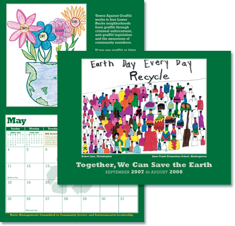 Waste Management Earth Day Calendar