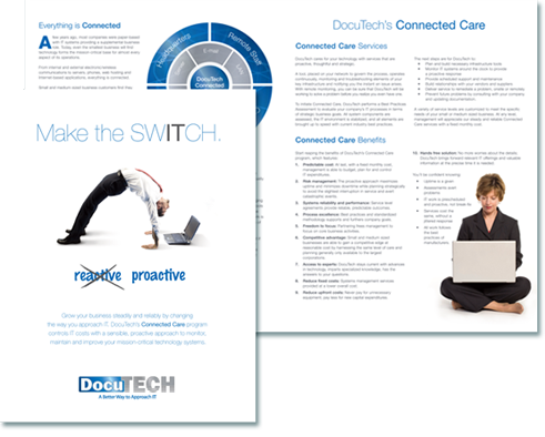 Docutech, Make the Switch Printed brochure