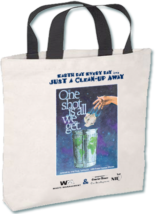 Waste Management tote bag for Earth Day