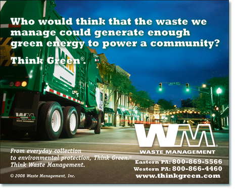 Waste Management print ad